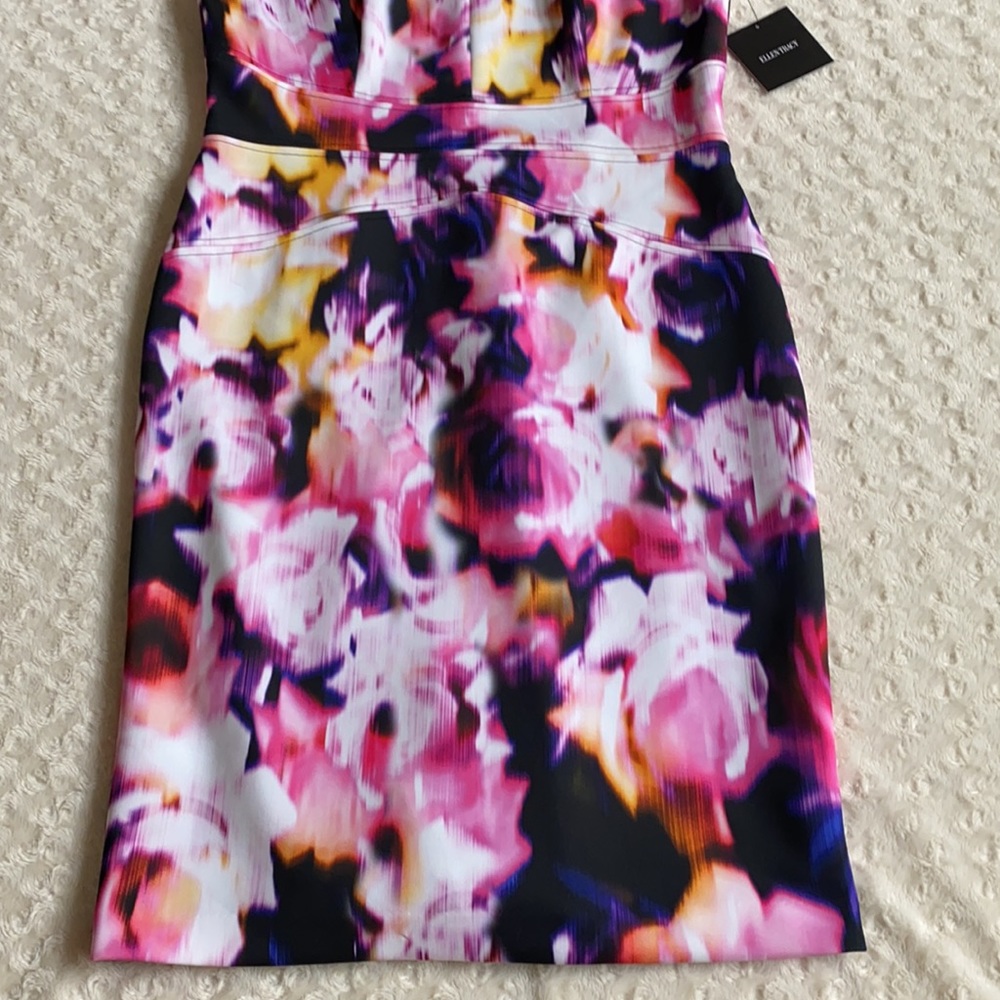 NWT Ellen Tracy Floral Scuba Sheath Dress - Picture 6 of 10